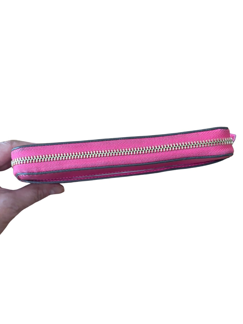 Kate Spade New York Pink Saffiano Leather Zip Around Continental Wallet - Picture 9 of 12